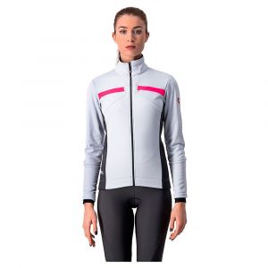 Castelli Dinamica Jacket - Veste softshell femme Silver Gray Dark Gray-Pink Ref S