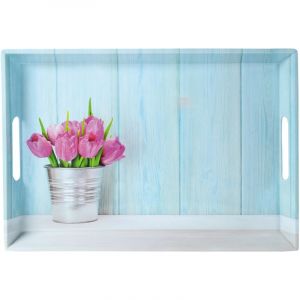 KESPER Serviertablett Tulpen 50x35x4,5cm