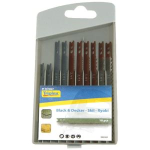 Image de Tivoly XT50537505300 - Coffret 10 lames scie sauteuse - bois et métal