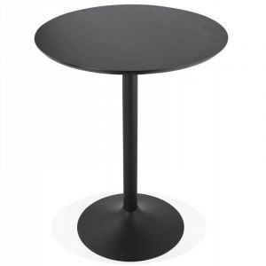 Table de Bar "Matera" 90cm Noir Prix