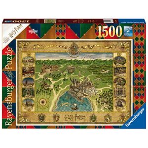 Ravensburger Puzzle 1500 p - La carte de Poudlard / Harry Potter