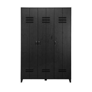 Image de Woood LOCKER - Armoire vestiaire 3 portes - Noir