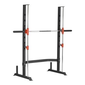 Gorilla Sports Rack à Squats guidé - Station de Musculation pour développé-couché