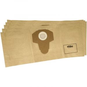 Vhbw 5x Sacs compatible avec Parkside PWD 12 A1, PNTS 1300 F5, PWD 20 B2, PWD 12 B1 aspirateur - papier, 58,5cm x 25,4cm marron