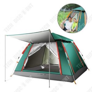 Td Tente De Camping 240*240*155cm Ouverture Rapide Entièrement Automatique Imperméable Au Soleil Et À La Pluie Tente À Quatre Cô