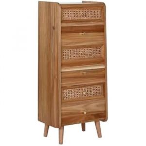 Chest of drawers Home ESPRIT Brown Acacia MDF Wood 40 x 30 x 104,5 cm