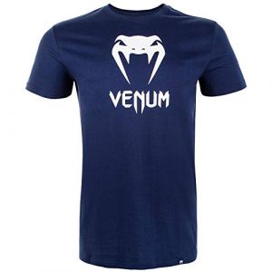Venum Classic T- T-Shirt Homme, Bleu Marine, FR : L (Taille Fabricant : L)