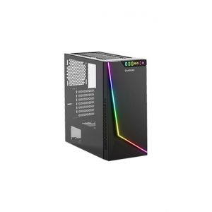 Gamdias Boitier Moyen Tour ATX Argus M1 RGB avec panneau vitré (Noir)