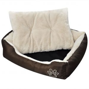 VidaXL Panier chaud pour chien avec coussin rembourré M