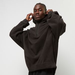 Urban classics Oversized Polar Fleece Half Zip Hoody, Sweats à capuche, Homme, Black, Taille: M, tailles disponibles:S,M,L,XL,XXL - Couleur Noir - Taille M