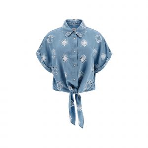 Guess Chemise En Jean Brodée