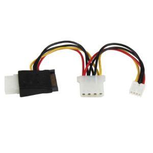 Image de StarTech.com LP4SATAFMD - C&acirc;ble adaptateur d'alimentation LP4 vers SATA avec alimentation pour lecteur de disquette