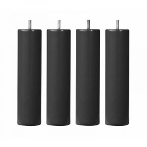 Someo 4 pieds cylindriques bois taupe 25 cm
