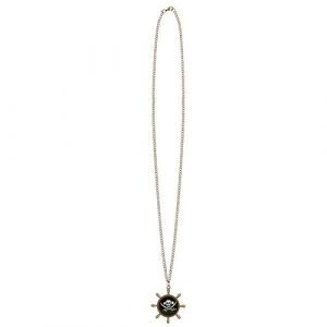Collier Fantaisie Gouvernail Navire Pirate Zinc Or