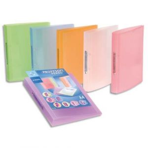 Viquel Classeur personnalisable PROPYSOFT - polypro7/10ème - 4 anneaux - dos de 35 mm - coloris assortis