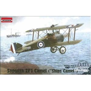 Roden Sopwith 2f1 Camel British Ship-Borne Biplane Fighter Airplane Model Kit