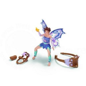 Image de Schleich Figurine Elfe : Limeya set d'équitation