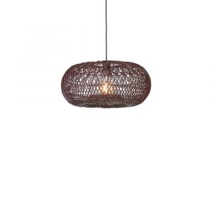Good & Mojo Suspension Arizona, rouge, Ø 50 cm, bambou, E27