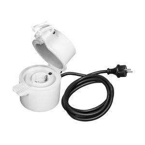 Ledvance Prise de courant pour l'ext&eacute;rieur avec la technologie Bluetooth - dispositifs conventionnels int&eacute;gr&eacute;s de votre maison intelligente - compatible avec Alexa et Google Voice Control - IP44 - Smart + BT Fiche ext&eacute;rieure - 1-Pack}