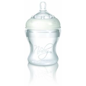 Image de Nûby NT67016 - Biberon Natural Touch souple en silicone 150 ml avec tétine Softflex débit lent (0 mois +)