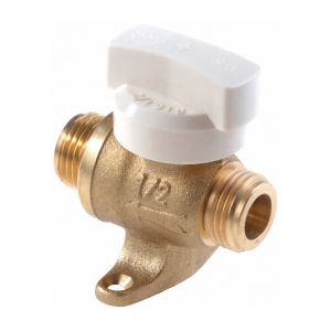 Clesse Robinet JPG-INT-AP 1/4 de tour droit tournant sphérique avec pattes 500 mbar calibre D12 Réf CD01028