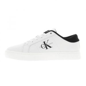 Calvin Klein Jeans pour homme. Classic Cupsole Low Leather Sneakers wh