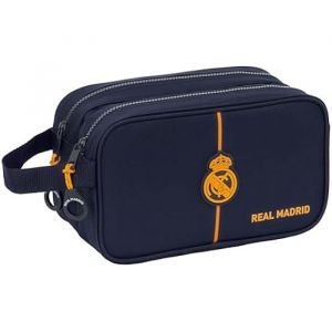 Safta Real Madrid 2e équipe 24/25 - Grande Trousse Scolaire pour Enfant, Adaptable au Chariot, idéale pour Les Enfants de 5 à 14 Ans, Confortable et Polyvalente, 26 x 12,5 x 15 cm, Couleur Bleu
