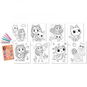 Coloriage et autocollants Kids Licensing Gabbys Dollhouse (x8)