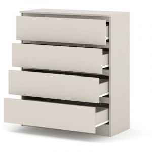 Commode MAJA 90 cm couleur cachemire avec 4 tiroirs