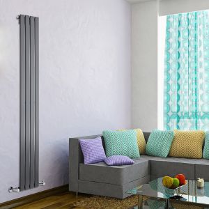 Image de Hudson Reed TDRASP1 - Radiateur vertical design en Acier 1600 x 280 mm 523 W rang Unique