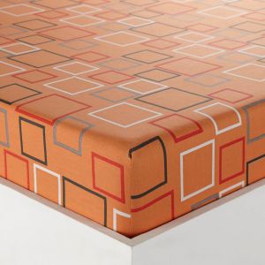 Drap-housse motifs carreaux - Multicolore