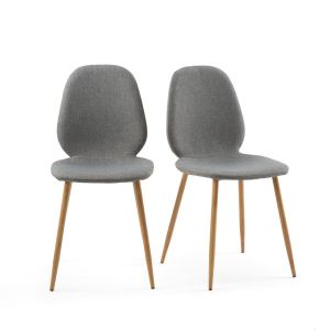 Image de Lot de 2 chaises Nordie Gris