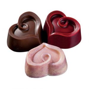 Matfer PLAQUE DE 30 EMPREINTES DE BONBONS COEURS DIMENSIONS 25X30X18MM