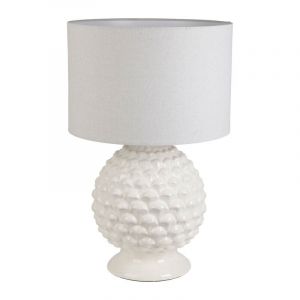 Coté Table Lampe Phebe blanc porcelaine 38x59x38cm