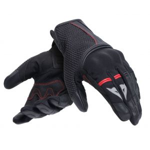 Dainese Namib Gloves, Gants de Moto Été, avec Tissu Elastique et Ventilé, Ecran Tactile, Homme, Noir/Noir, M