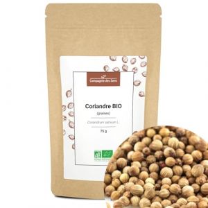 La Compagnie des Sens Coriandre BIO - Graines entières - 75g - Épice certifiée BIO