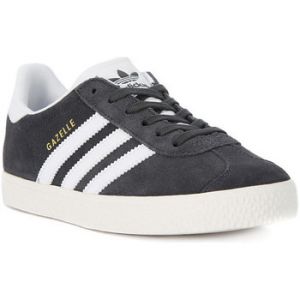 Image de Adidas Gazelle, Baskets Basses Mixte Enfant, Gris (DGH Solid Grey/FTWR White/Gold Metallic), 35 EU