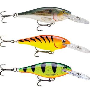 Rapala Shad Rap 07 Leurre de pêche, 7 cm, Silver Fluorescent Chartreuse