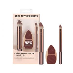 Real Techniques MAKEUPSAVER SPONGE + BRUSH ESTUCHE 3 pz