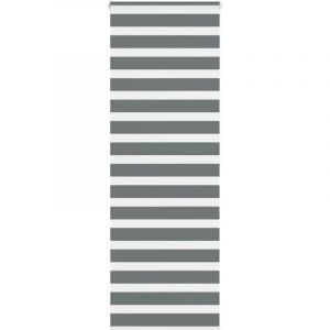 VidaXL Store zèbre gris foncé largeur du tissu 709 cm polyester store à enrouleur zébré store zébré pour fenêtre store 4014152