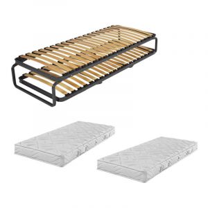 Ebac Ensemble gigogne + matelas 90x190 Literie