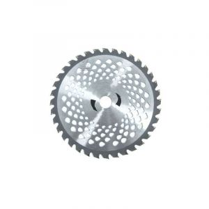 Lame disque carbure tungstène 36 dents débroussailleuse. ø 230 mm. Alésage 25,4 mm. Multi-aérations