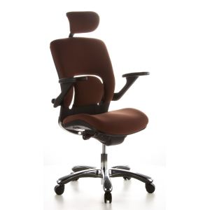 Image de hjh OFFICE Si&egrave;ge de bureau pivotant Vapor Lux en tissu et polyester