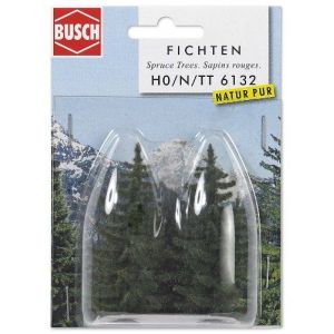Busch 6132 - Lot de 2 sapins