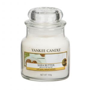 Image de Yankee Candle 1332214E Bougie parfumée Beurre de karité 104 g en jarre Blanc