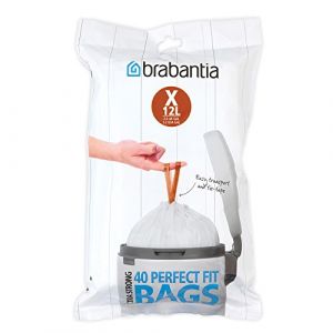 Brabantia 116841 Sacs poubelle PerfectFit pour NewIcon,distributeur, code X, 12 litres (D2 Direct (FR), neuf)