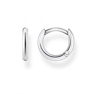 Image de Thomas Sabo Boucles d'oreilles créoles classiques en argent sterling 925 avec fermoir à clip., 1,20 cm, Argent sterling, Non applicable,