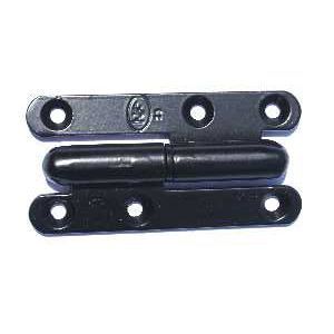 Afbat Paumelle noire ronde 140 x 60 mm gauche