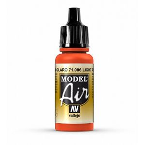 Vallejo Model Air Flacon de peinture acrylique 17 ml rouge clair