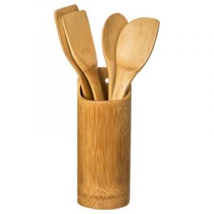 Secret de Gourmet Pot De 4 Ustensiles Bambou